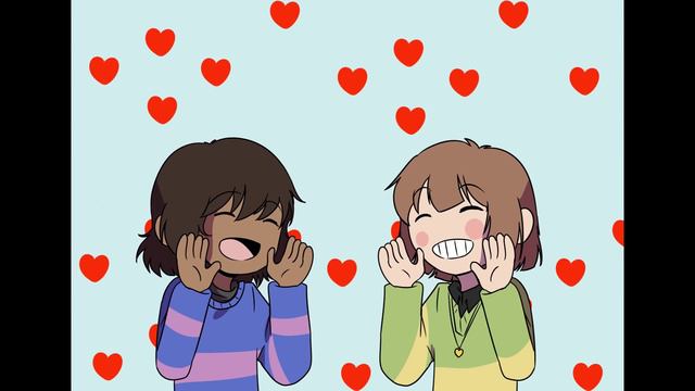 Undertale- Chara and Frisk Gukki Dance смотреть онлайн