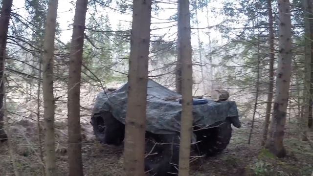 Весенняя охота, Испытываем каракат, Строим балаган. Вездеход переломка сделанный своими руками. смотреть онлайн