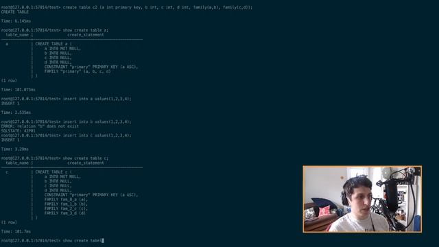 Exploring column families in CockroachDB смотреть онлайн