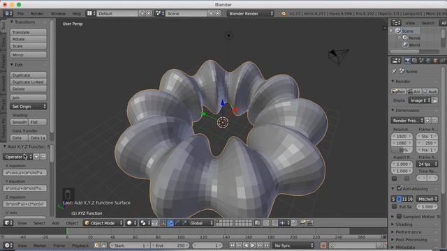 [2.79] Make 3D Objects With Math In Blender, Beginner Tutorial смотреть онлайн