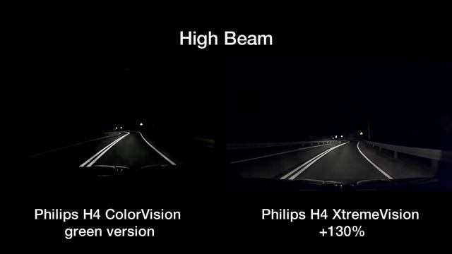 Philips ColorVision vs. Philips X-tremeVision +130% comparsion смотреть онлайн