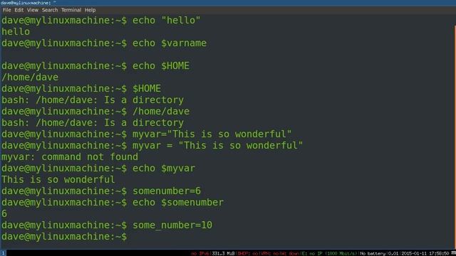 Bash Programming 3 Variables and Quoting смотреть онлайн