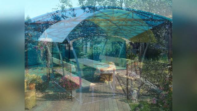 Беседки из поликарбоната. Варианты для дачи и сада смотреть онлайн