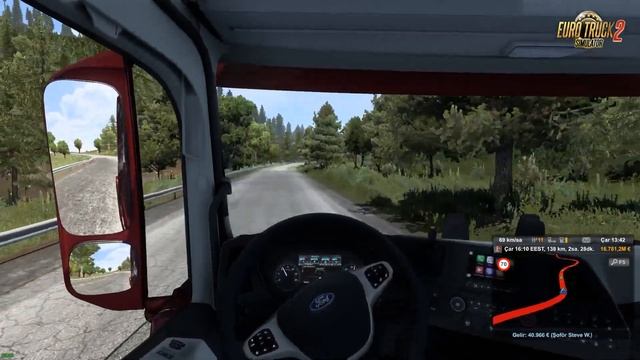 ETS2 - Ford F-MAX (Karlıova çıkış, Virajlı Dağ Yolu Gezinti) [1.48] смотреть онлайн