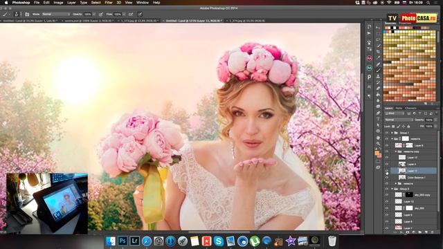 Художественная обработка свадебной фотографии. Видеоурок. смотреть онлайн