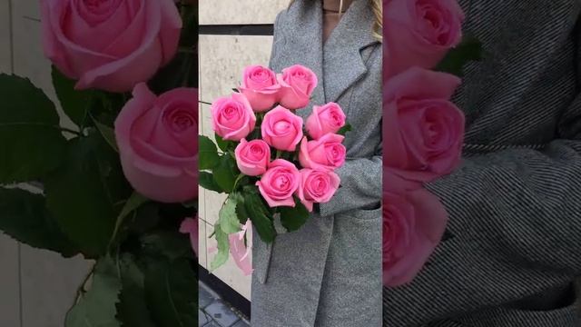 Букет из 9 розовых роз Премиум смотреть онлайн