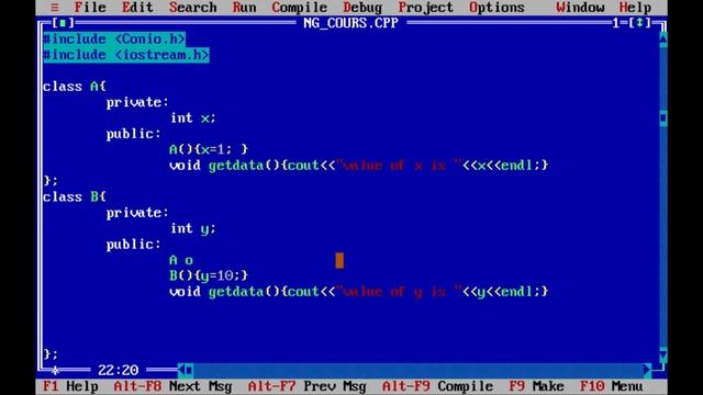 Nested Classes Case - 3 || Turbo C++ Tutorial For Beginners || Turbo C++ Full Course #45 смотреть онлайн
