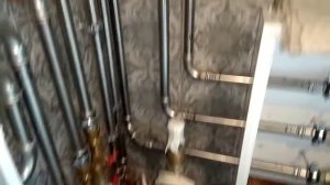 Обвязка котельной трубой из нержавеющей стали под опрессовку.