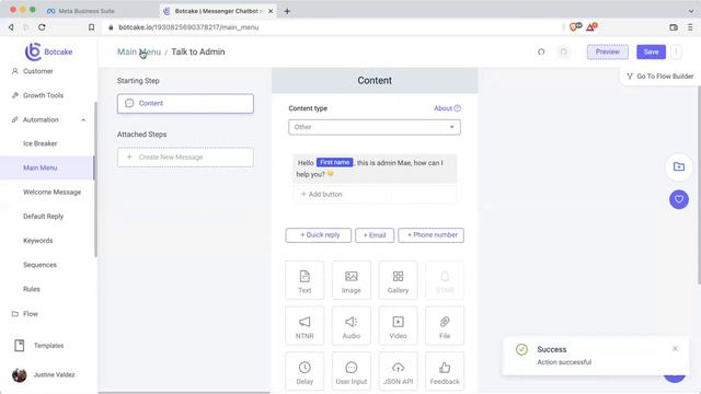Create Main Menu in Botcake | Tagalog смотреть онлайн