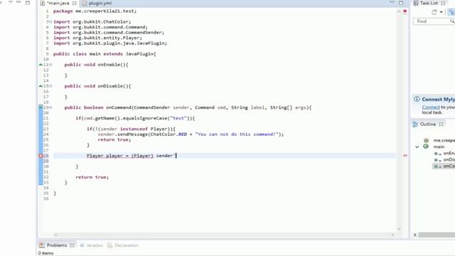 Bukkit Coding | How to make commands смотреть онлайн