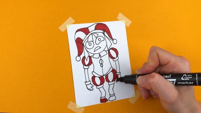 Best Paper Trick from The Amazing Digital Circus with Drawing Pomni смотреть онлайн