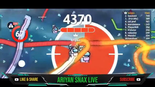 Snake.io New Snakes Among Us Polus Event Gameplay #snakeio #ariyansnax