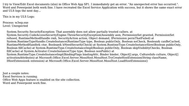 Sharepoint: Excel Web App error everyday after recreation (2 Solutions!!) смотреть онлайн
