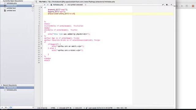 PHP 3 - Passing Data In - QueryStrings смотреть онлайн