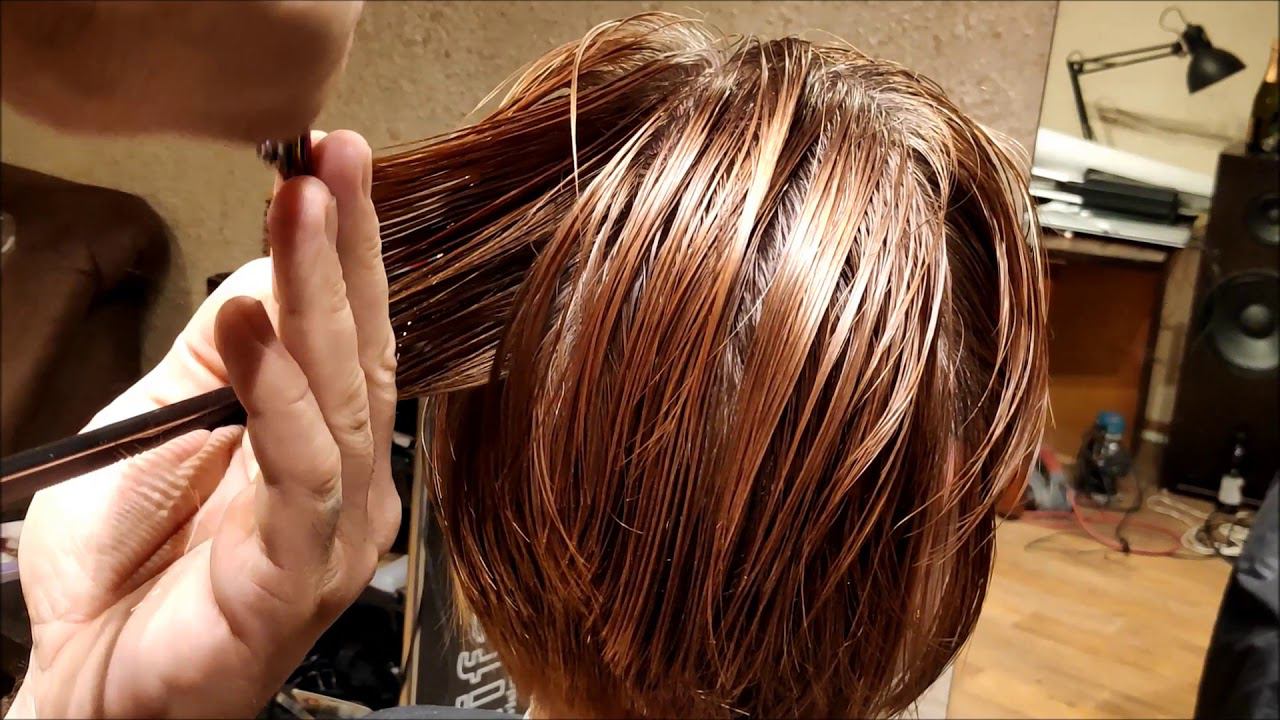 Женская короткая стрижка. women haircut. bob смотреть онлайн