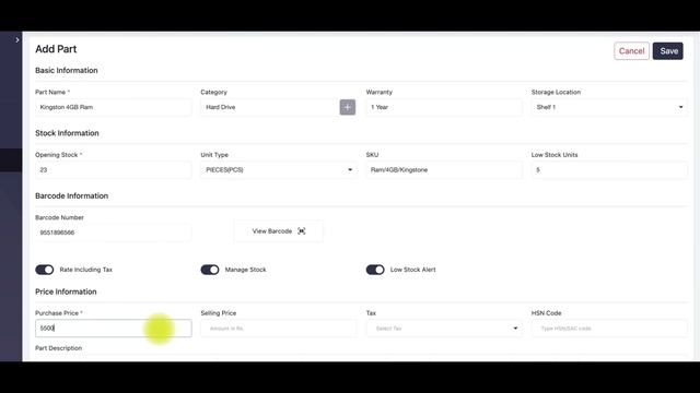 How to Add a Part in BytePhase CRM Software ? смотреть онлайн