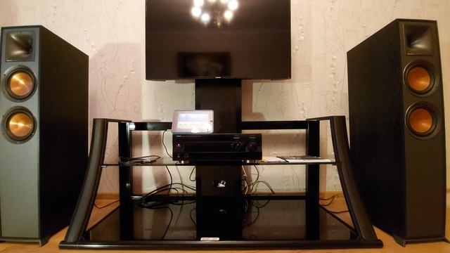 KLIPSCH Reference R-620F Black & Yamaha AX-592 смотреть онлайн