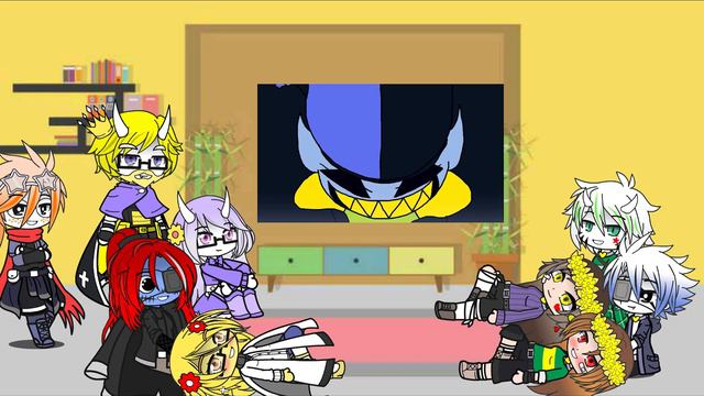 Реакция персонажей андертейл на видео │Gacha Club & Gacha Life│