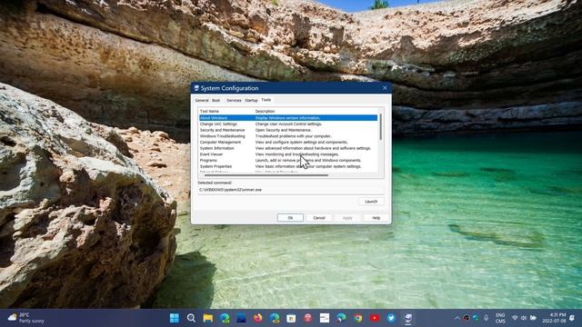 Windows 11 System configuration MSCONFIG still there and very useful смотреть онлайн