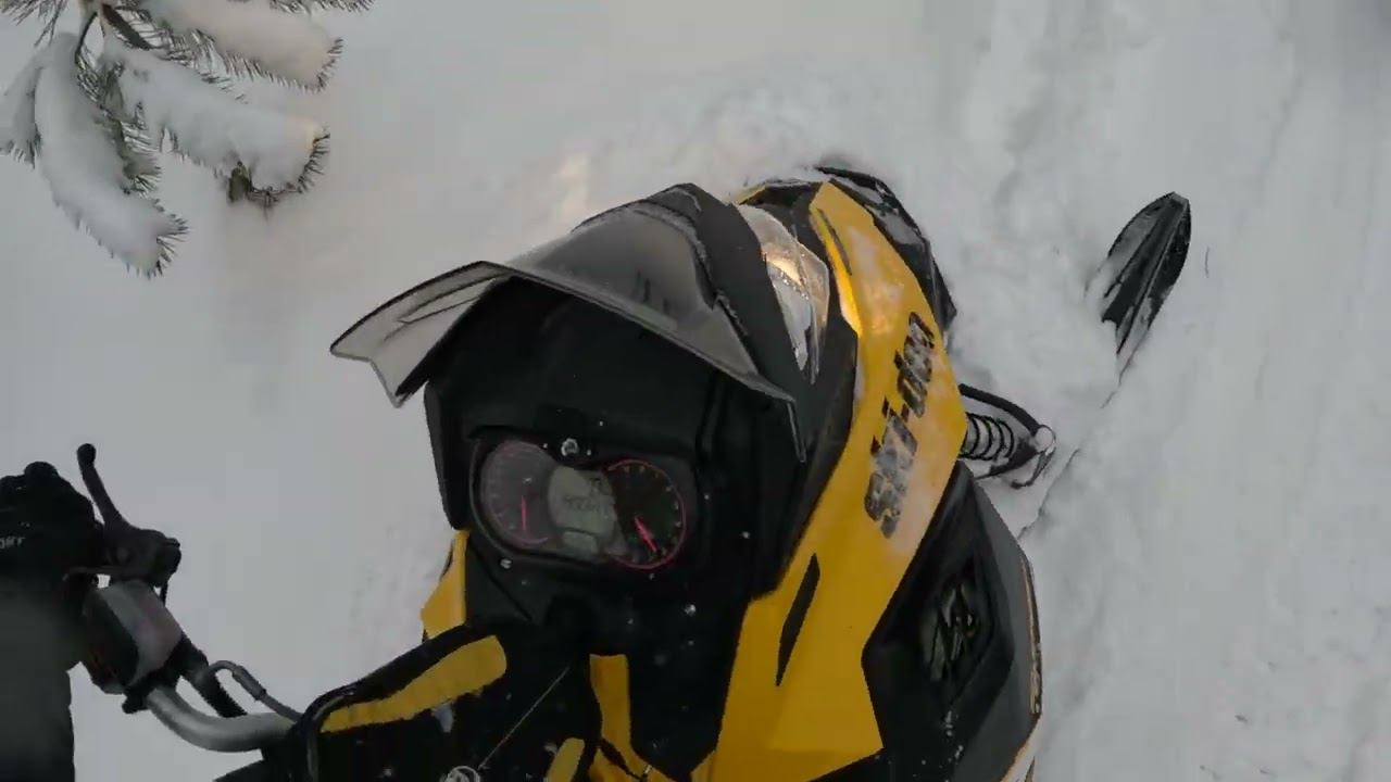 Лесом-полем. Зимняя катка. SKI-DOO Freeride 800, Brp ski doo summit 800, lynx ranger 49, Yamaha RX10 смотреть онлайн