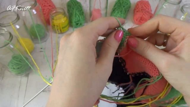 Как вязать интарсию. Многоцветное вязание без протяжек / Multicolor knitting смотреть онлайн