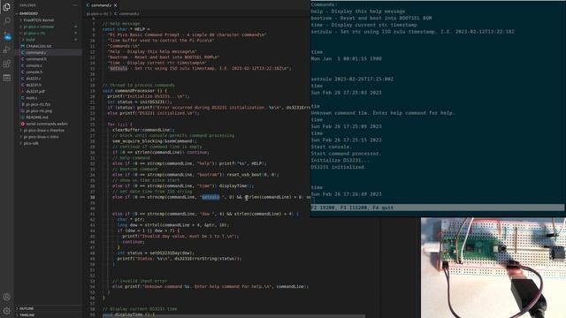 Pi Pico with DS3231 Real Time Clock integration written in C. смотреть онлайн