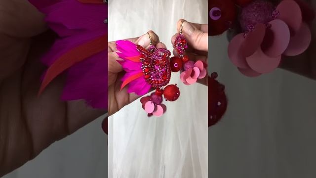 Серьги необычные. Ручная работа смотреть онлайн