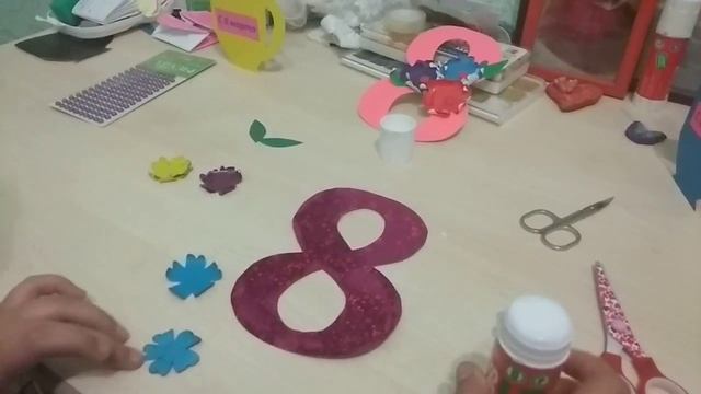 DIY Подарок на 8 Марта своими руками. Открытка в виде восьмёрки!!! смотреть онлайн
