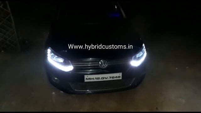 Volkswagen Polo Vento DRL Headlights смотреть онлайн