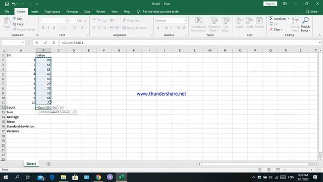 How to calculate Standard Deviation, Mean, Variance ,MS Excel смотреть онлайн