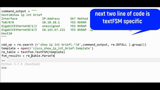 TextFSM | Cisco | Show ip interface Brief смотреть онлайн