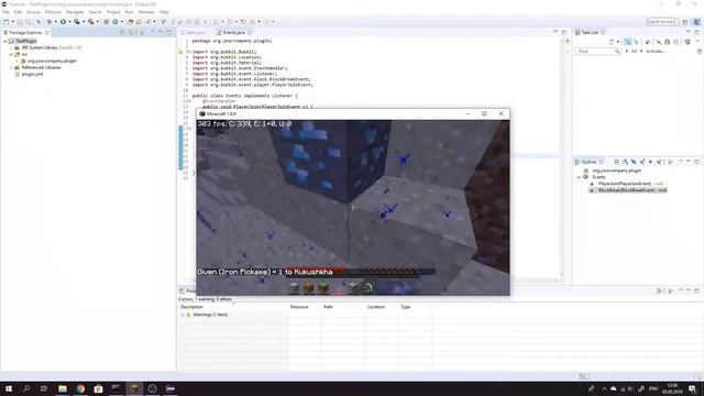 Cоздание плагинов для Minecraft #2 - Event`ы(события); Часть 1 смотреть онлайн
