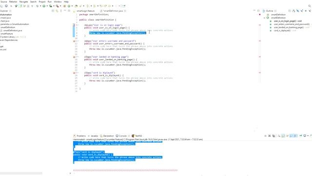 Cucumber stepDeFinition file смотреть онлайн