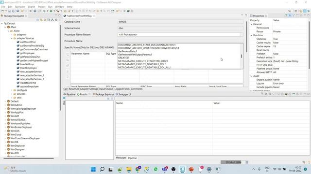 Stored Procedure with signature adapter service in webmethods | JDBC Adapter Service | webmethods смотреть онлайн