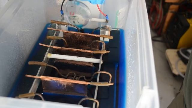 Finished 1st Run of Copper Refining Cell to get Gold and Precious Metals from Anode Slimes смотреть онлайн