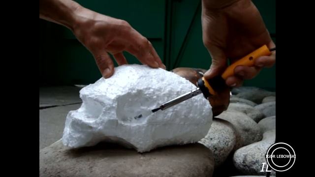 Череп из пенопласта своими руками смотреть онлайн