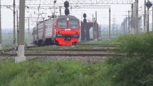 Электричка ЭД9М 0142,Ст.Белая,ВСЖД.