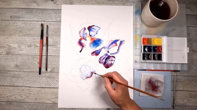 Мастер-класс Рисуем ирисы смотреть онлайн