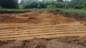 Подготовка участка под строительство дома.