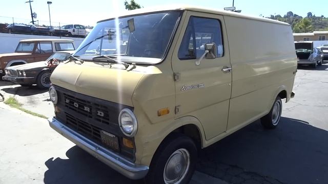1971 Ford Econoline E100 Cargo Van E-100 Manual Work Truck Video Review Youngtimer смотреть онлайн