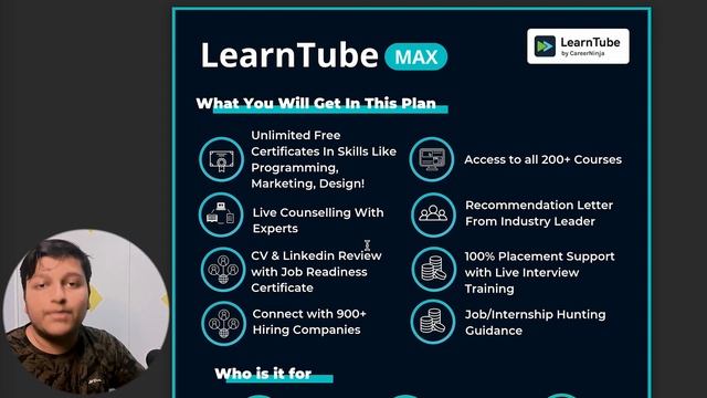 Best website for Placements | 200 + Courses | LearnTube Max Review смотреть онлайн