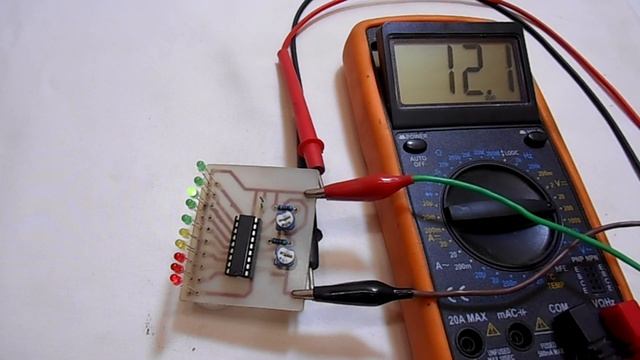 Светодиодный индикатор напряжения Светодиодный вольтметр LED voltage indicator смотреть онлайн