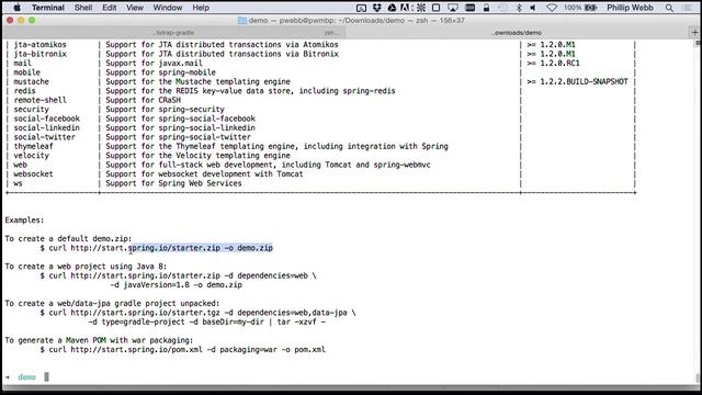Bootstrap with the Spring Initializr смотреть онлайн