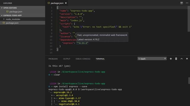 Part 2 - HTTP Server in express | TODO REST App in Express and MySQL смотреть онлайн
