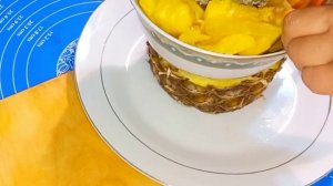 Фруктовая нарезка ананас апельсин#фруктаваянарезка