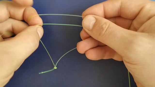Как связать две лески между собой. Простой и надёжный узел. смотреть онлайн