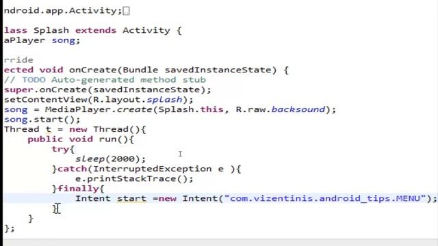 Android Tips 18 Let's create a Thread to start the menu смотреть онлайн