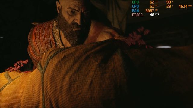 God Of War 11600K + RX 6800 4K Ultra Settings Frame Rate Test смотреть онлайн