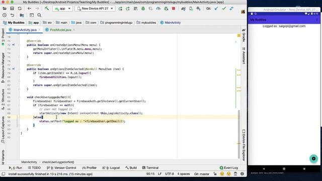 #12 Firebase FireStore - Fetching data from Document Snapshots Way 1 | Firebase Android in Telugu смотреть онлайн