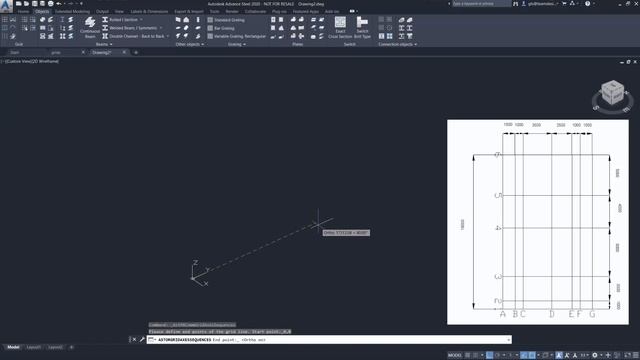 01 Creating Grids in Autodesk Advance Steel смотреть онлайн